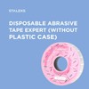 STALEKS Pro Bobbinail - Lima desechable, color blanco, autoadhesiva, en