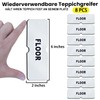 Birllaid Pack of 8 Carpet Non-Slip Grippers for Floors Washable