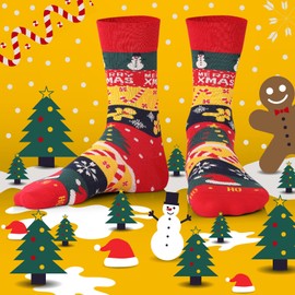 TODO Colours Funny Socks with Motif – Multi-Coloured, Colourful, Crazy for the Joy of Life, Merry Christmas