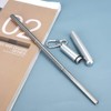 Kit de pajillas acero inoxidable retráctiles reutilizables con cepillo limpieza