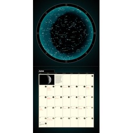 A Year of the Night Sky Wall Calendar 2024, Monthly January-December 12'' x 12"