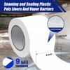 Bghdas 2 Roll, White Vapor Barrier Tape, 4" Wide x