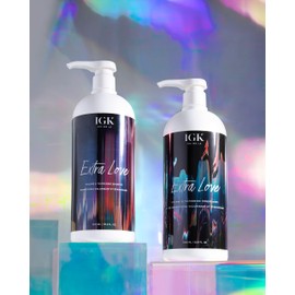 IGK EXTRA LOVE Volume & Thickening Conditioner Liter| Lightweight + Supports Scalp + Balance Oil | Vegan + Cruelty Free | 33.8 Oz