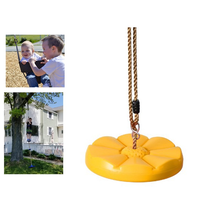 Heavy Duty Plastic Disc Tree Swing with PE Rope for