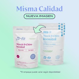 B-FIT B Myo Inositol y D-Chiro Inositol Fórmula 40:1 - Suministro para 2 Meses - 60 Servicios - Alta Biodisponibilidad - Sin Aditivos - 100% Puro - Em