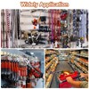 sourcing map 25Pcs 3.94" Pegboard Hook Display Hook, Metal Grid