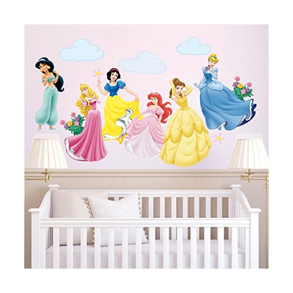 decalmile Princess Wall Stickers Murals Removable Vinyl Fairy Wall Decals for Girls Room Nursery Baby Bedroom