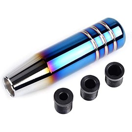 Di-CoPoss Shift Knob Extension Aluminum Alloy Adapter with 3 Types of MT AT Car Universal Custom Truck (Titanium)