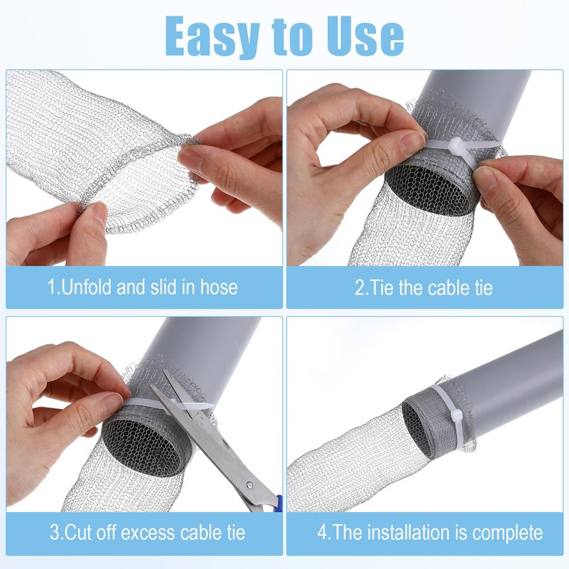 Afcabakila 72 Pieces Washing Machine Lint Trap – Stainless Steel