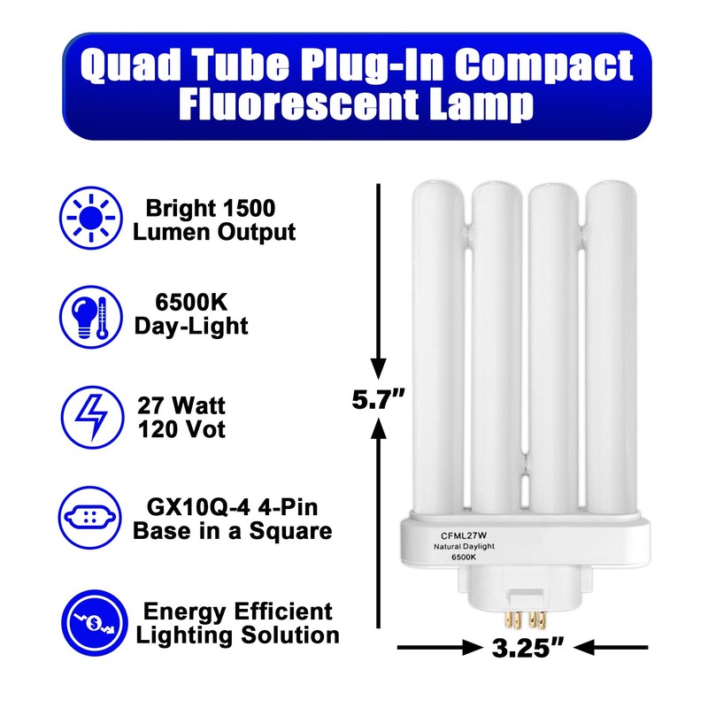 Celiwace CFML27VLX Replacement Bulb for Verilux CFML27VLX 27 Watt Fluorescent
