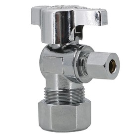 Legend 114-614 1/4-Turn Ball-Type 5/8" OD x 1/4" OD Icemaker Angle Stop Valve