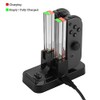 OSTENT Base de Carga LED 4 en 1 para mandos