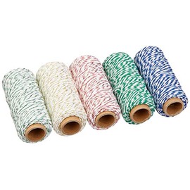 Baker's Twine Metallic Set with Woven-in Gold Filament, 250 Yards Total