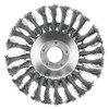 6/8" Weed Brush Steel Wire Trimmer Wheel Garden Lawnmower Grass