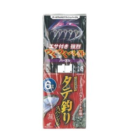 Hayabusa SS440 Vertical Fishing Special Fishing Bait Purple 6 Hooks No. 7-8