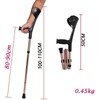 Folding Elbow arm Adult Crutch, Height Adjustable Medical arms Cuff