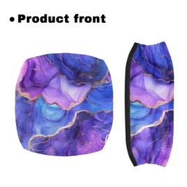 Gomyblomy Seat Cover for Rollator Walkers for Seniors Purple Marble Universal Rollator Walker Seat and Backrest Covers Dust Proof Seat Covers for Rollator Walker Accessories