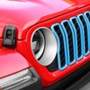 Front Grille Inserts Grill Decoration Exterior Accessories Compatible with Jeep