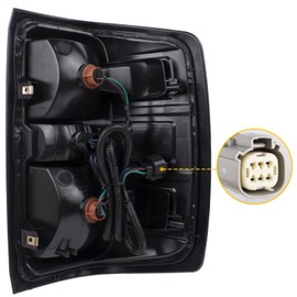 Boine Tail Light Assembly Compatible With 2014-2018 Chevy Silverado 1500 2500HD 3500HD, GMC Sierra 3500 HD Right Passenger Side Bulb and Harness Included (Right Passenger Side)