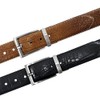Greg Norman Men's Reversible Croco Print Leather Golf Belt Tan/Black