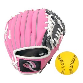 GP 45613 Kids 9" Right Throw Baseball Glove with Soft Ball Pink