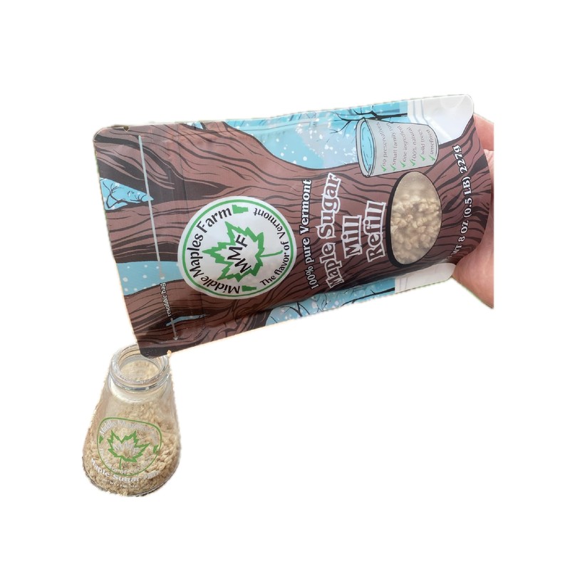Middle Maples Farm Organic Maple Sugar Mill Refill, Vermont Pure