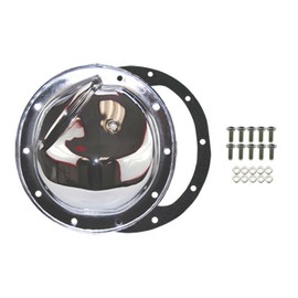Pirate Mfg Chrome Steel 10 Bolt Differential Cover W/Drain Plug - A-B-C-G-K-O Axles, Compatible with Chevy/GM