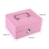 MAGT Padlock Box Steel Cash Box with Padlock Mini Household