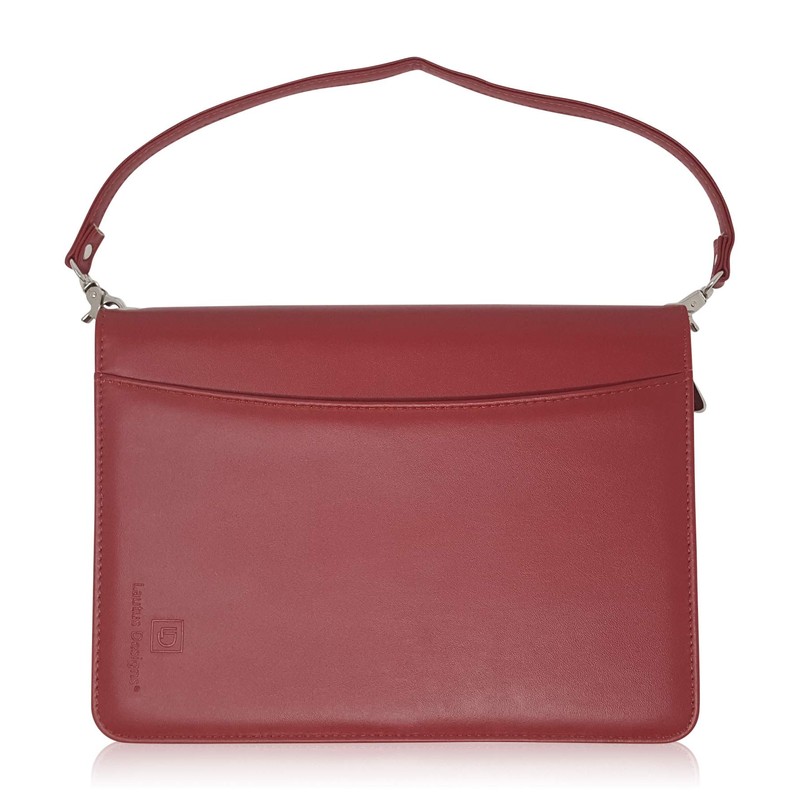 Zippered Portfolio Binder with Junior Legal 5x8 Notepad - Burgundy