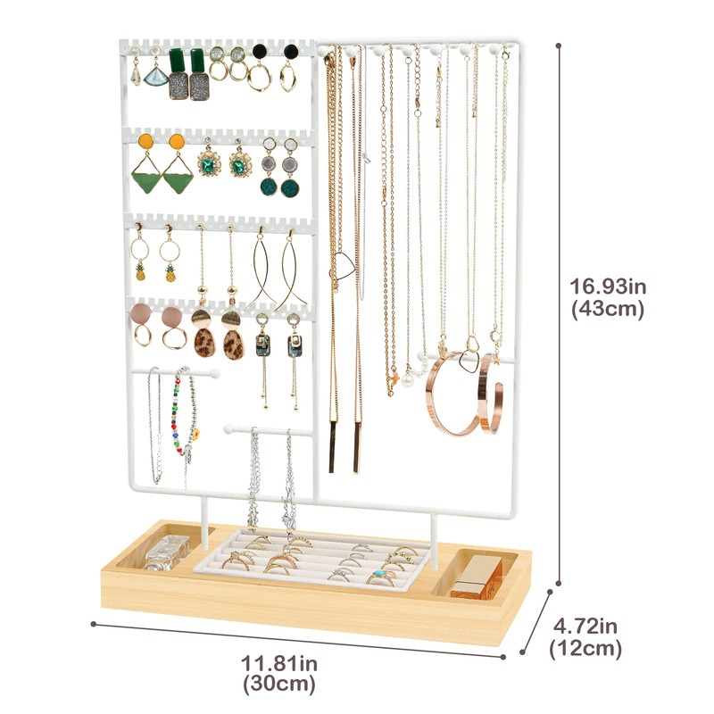 ProCase Jewelry Organizer Stand Earring Holder Organizer, 6 Tiers Earring
