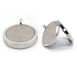 Collar difusor de aceite esencial de aromaterapia, diseño de árbol de la vida, colgante de medallón de acero inoxidable, Conejo de 30 mm.