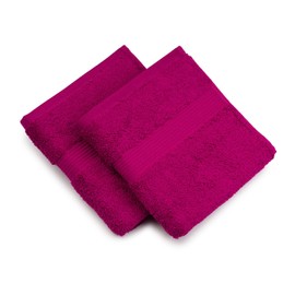 Gözze - New York Hand Towels, Set of 2, Soft and Absorbent, 100% Cotton, 50 x 100 cm - Cyclam