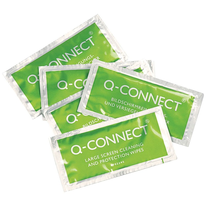 Q-Connect Large Screen/Protection Wipes (Pack of 10)
