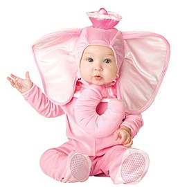 Quenny Toddler Infant Animal Fancy Costume,Hooded Romper Jumpsuit.X-Large(24-30 Months) Lucky Elephant