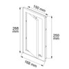 Awenta 150 x 250 mm Plastic Access Panel Door -
