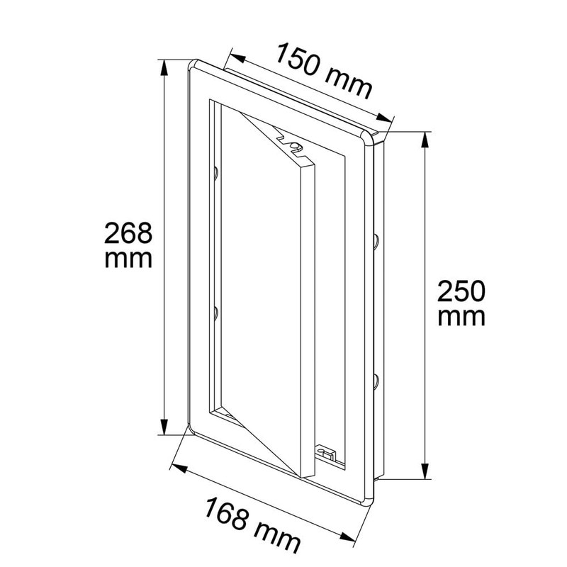 Awenta 150 x 250 mm Plastic Access Panel Door -