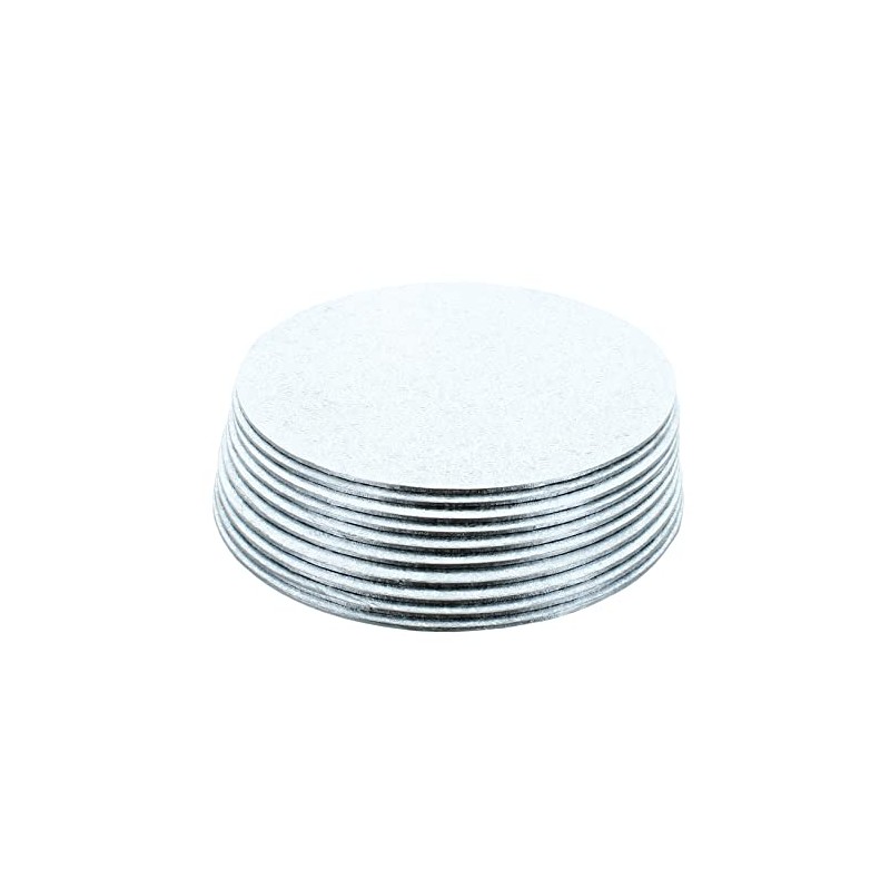 Culpitt Thick Round Turn Edge Cake Cards, Cake Boards, Silver