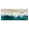Stupell Industries Foamy Beach Coast Deep Blue Ocean Water Canvas