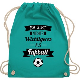 Shirtracer - Gym Bag Backpack - Football Euro 2024 - There Is Nothing More Important Than Football, 6 turquoise