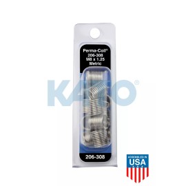 Perma-Coil M8X1.25 Thread Repair Pack Perma-Coil 206-308 (12 Insert) Helicoil 5546-8
