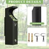 RDUIGT Steel Wall Mounted Trash Disposal Outdoor, Commercial Trash Can