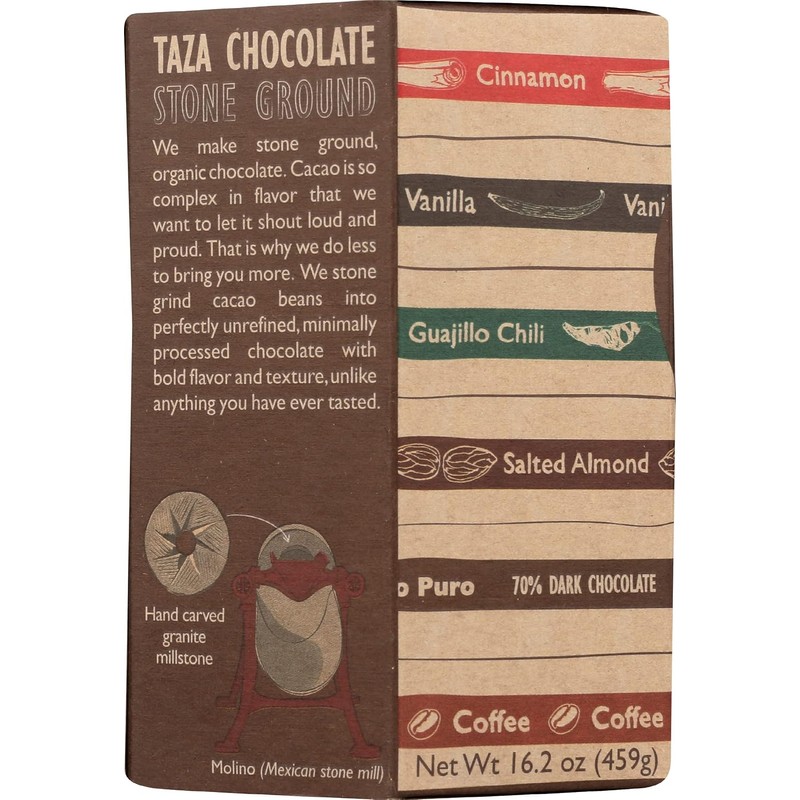 Taza Chocolate Organic Mexicano Disc Stone Ground, Classic Collection Variety
