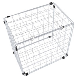 VANZACK 1pc Foldable Cat Cage for Pets Transparent Design Iron Carrier for Cats Under for Bathing and Travel Practical Pet Supplies