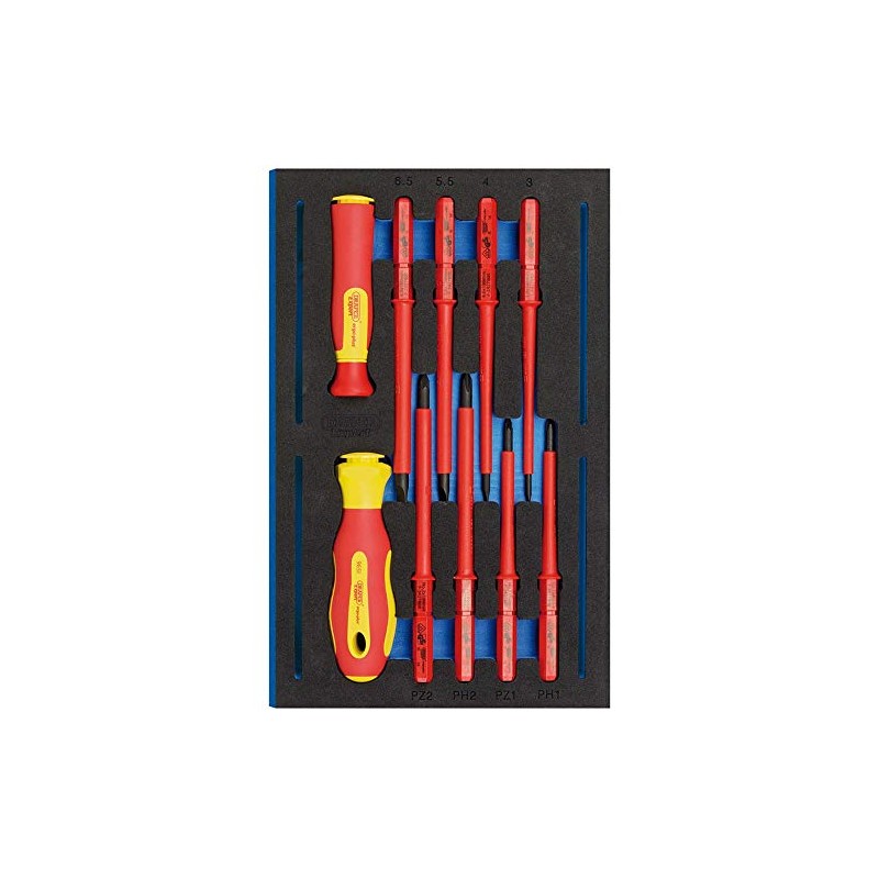 Draper 63359 VDE Ergo Plus Screwdriver 10 Piece Set in