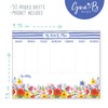 Gina B Designs-Weekly Planner Calendar Pad with Attachable Magnet- Blue