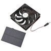 Outdoor Solar Panel Fan Kit Monocrystalline Silicon for Caravans Campers