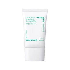Innisfree UV Active Poreless Sunscreen SPF 50+ / PA+++ 1.7 fl oz (50 ml) Makeup Foundation / Sunscreen Blood Tone, Transparent, Moisturizing, Pore Cover Tone Up Primer