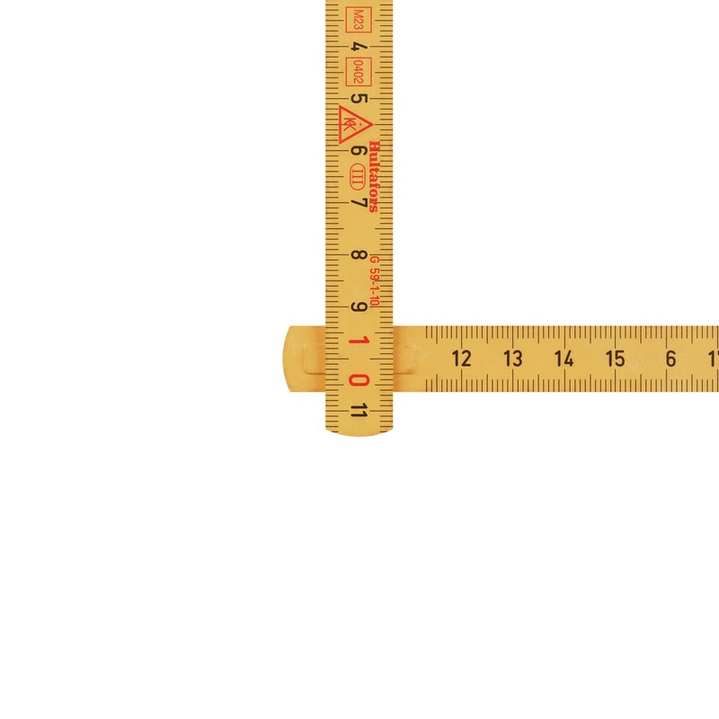 Hultafors 1 m Mini Folding Ruler Made of Fibreglass, Made