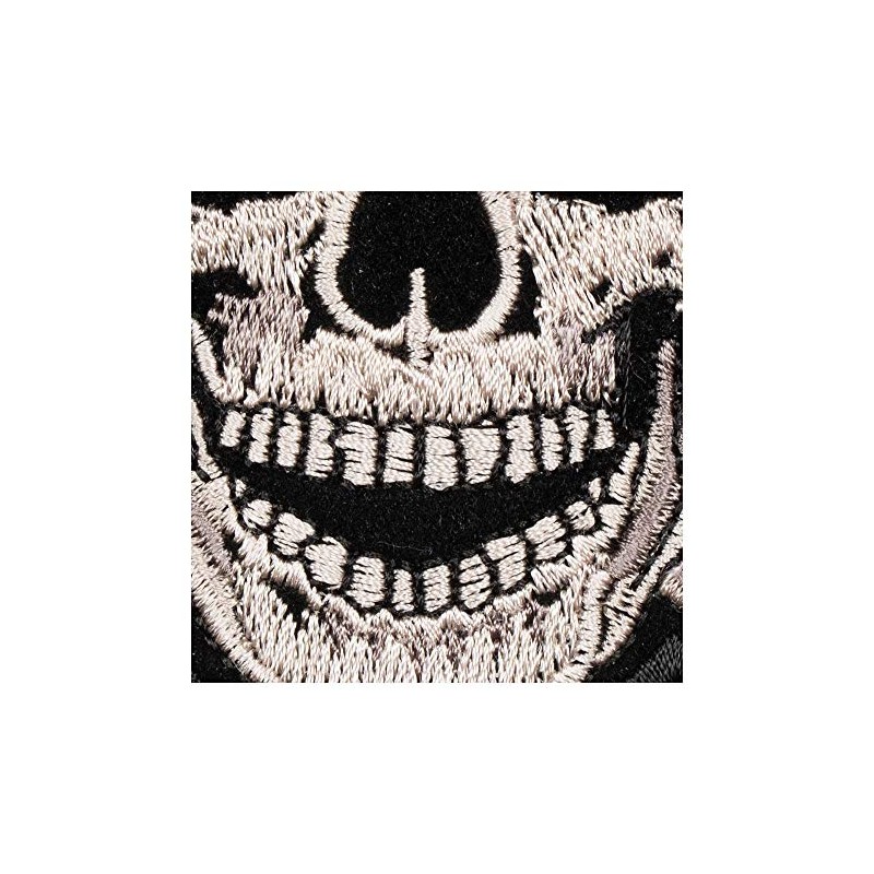 Tan Skull & Crossbones Patch, Small Size