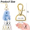 Swivel Clasp Hooks, Anezus 80Pcs Key Chain Clip Hooks, D